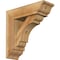 Ekena Millwork Olympic Traditional Rough Sawn Bracket w/ Offset Brace, Western Red Cedar, 6"W x 18"D x 18"H BKT0604X18X18OLY01RWR - alternate 1